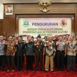 Satgas Tim Saber Pungli Banten Resmi Dikukuhkan Pj Gubernur