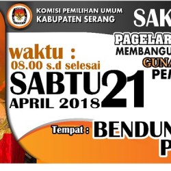 Sambut Pemilu 2019, KPU Kabupaten Serang Gelar Pagelaran Seni Budaya