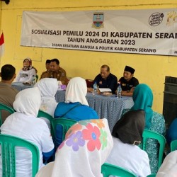Badan Kesbangpol Kabupaten Serang Gencar Sosialisasikan Pemilu 2024